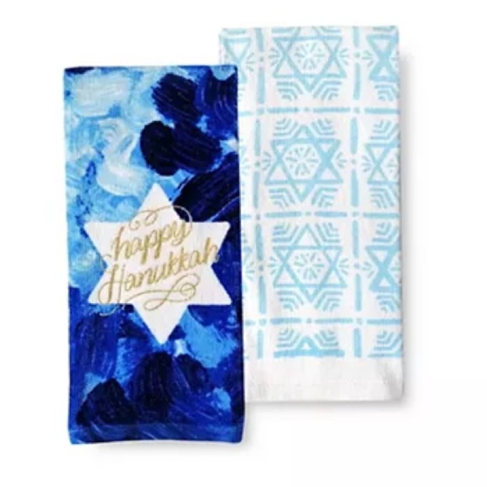 Happy Hanukkah Kitchen Towel 2-pk